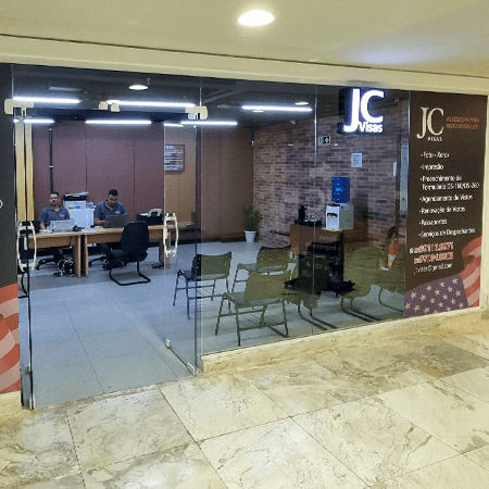 Imagem de interna da loja jc visa